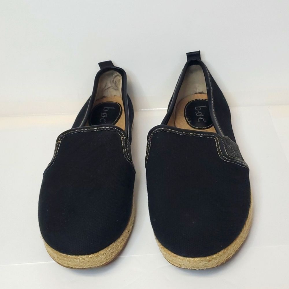 B.O.C. Canvas espadrille Slip w/2 elastics on the sides On US 8M
